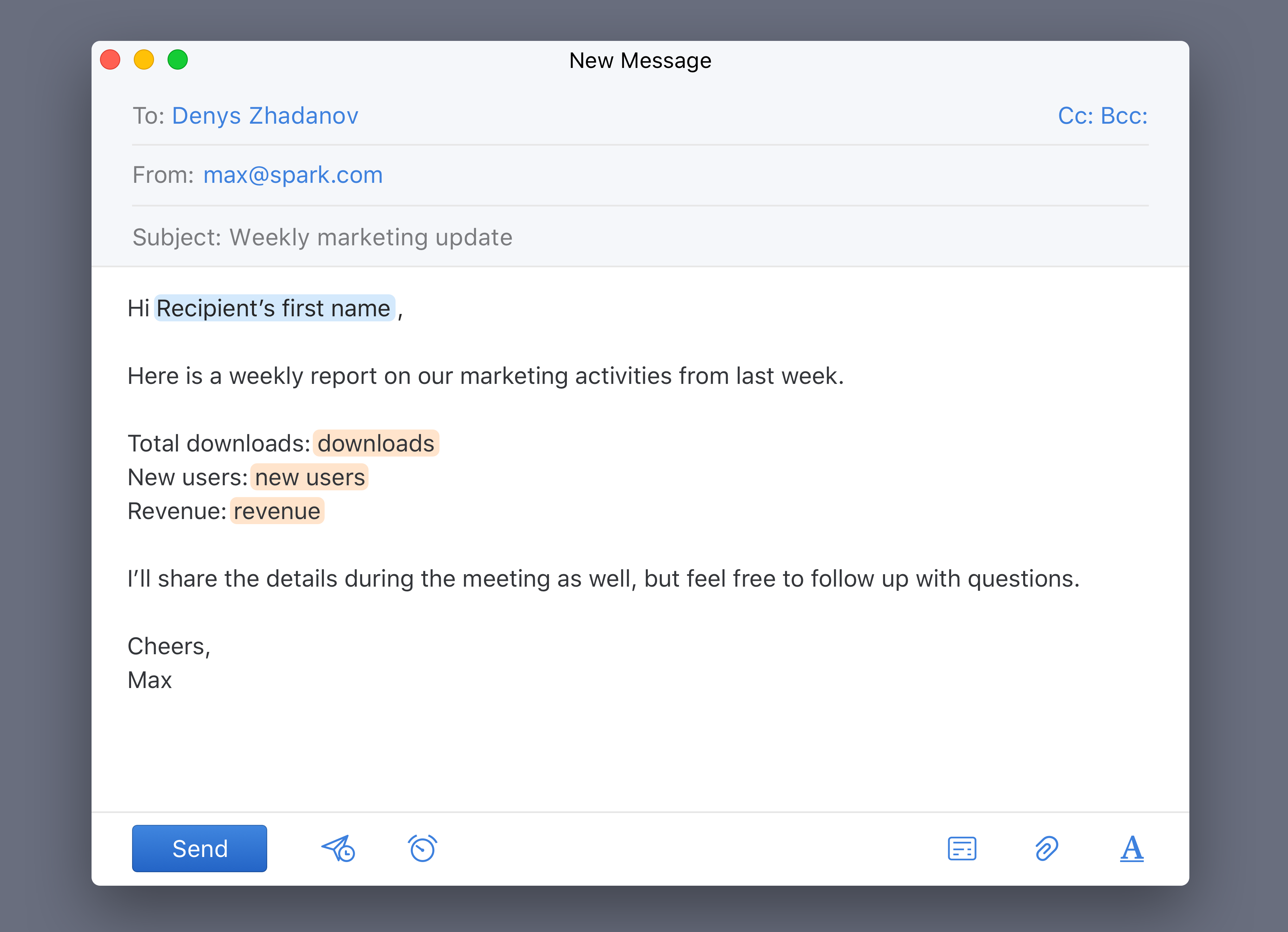 Email Templates Spark Email App